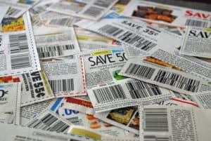 Are you looking for ways to save on groceries? You can save with coupons without spending a lot of time planning out coupon strategies. With a few minutes a week, you can save a lot with coupons. 