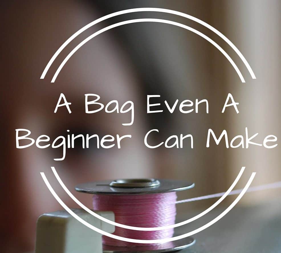 Think you can't sew? Think again. A Rag Quilt Bag Tutorial.