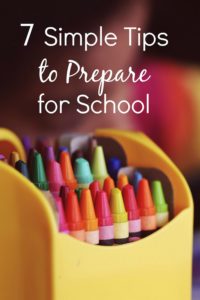 7 Steps to Prepare for School