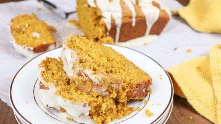 Pumpkin Bread with Maple Cream Icing