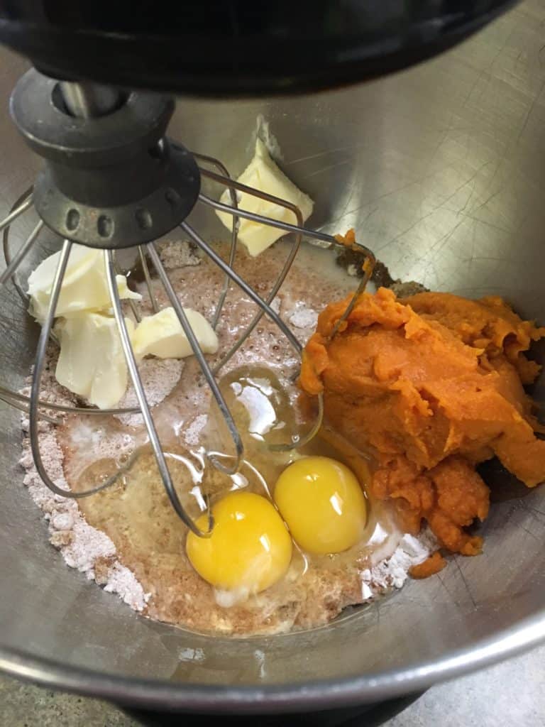 This is one of those easy pumpkin recipes. You can throw everything into the mixer and have some perfect pumpkin bread in under an hour. 