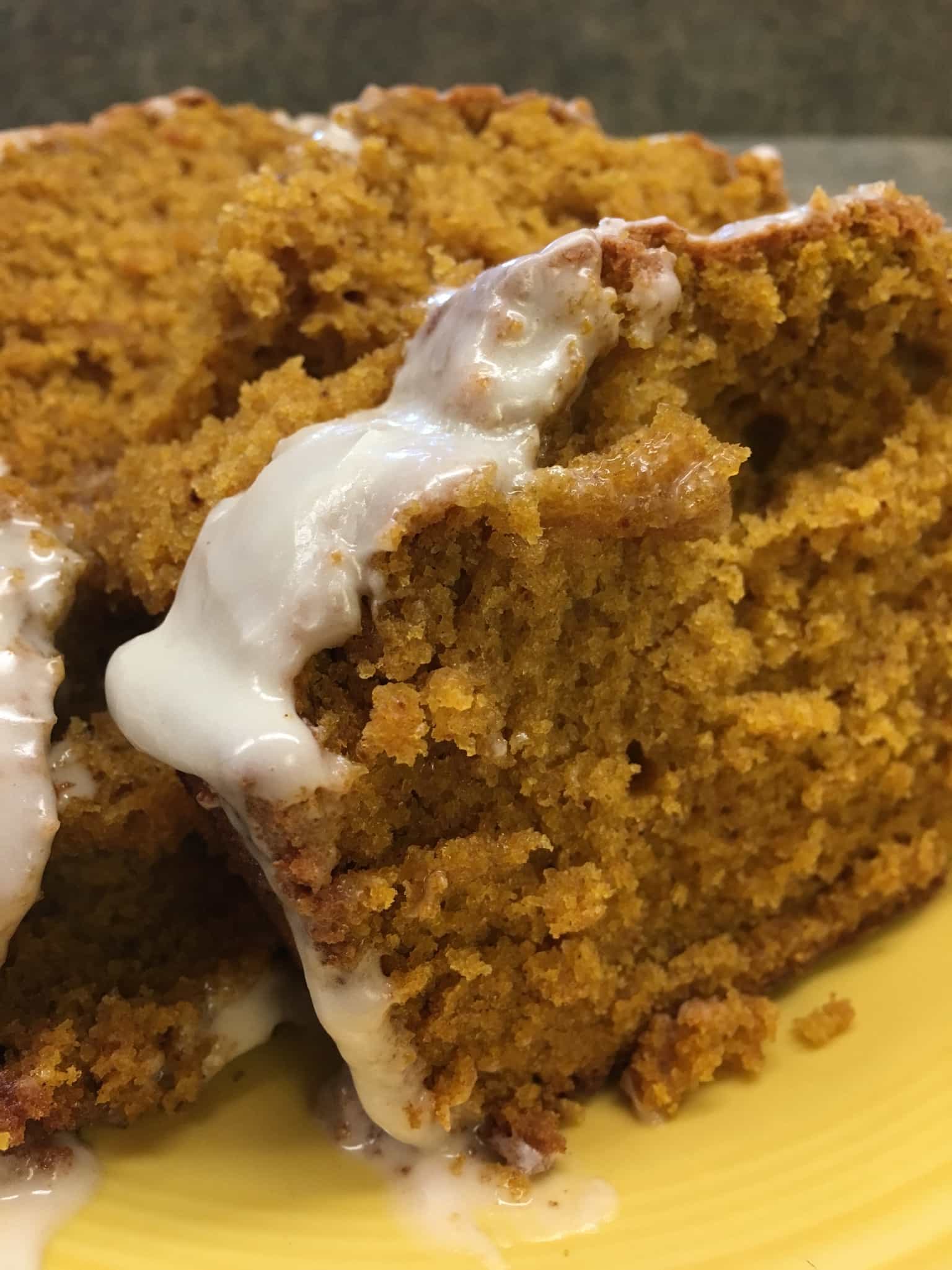 Pumpkin spice bread is a wonderful treat around the holidays. 