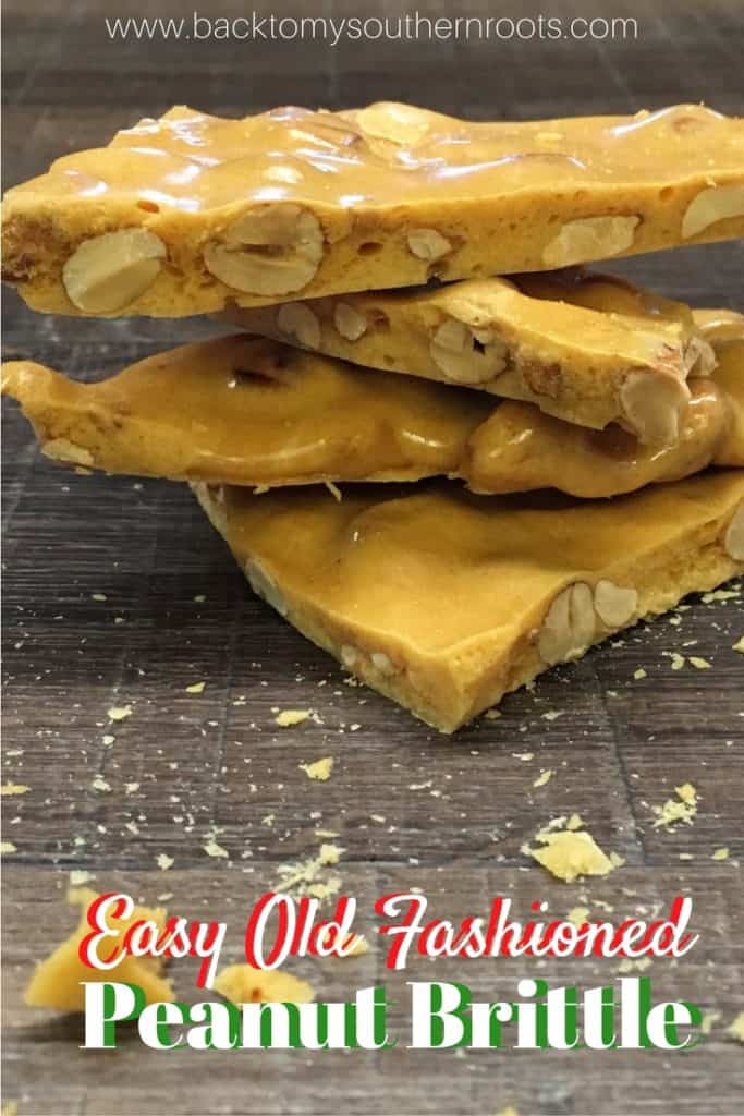 Easy Old Fashioned Peanut Brittle is a great holiday Christmas treat to make for friends, family, neighbors, and teachers. It's a cinch to make, and is just about the cheapest treat around.