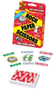 Rock Paper Scissors game makes a great stocking stuffer for any kid.