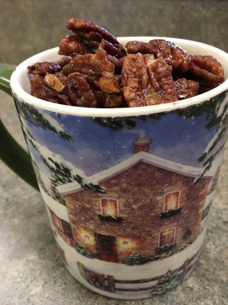 Stovetop Candied Pecans are easy to make and so delicious to eat.