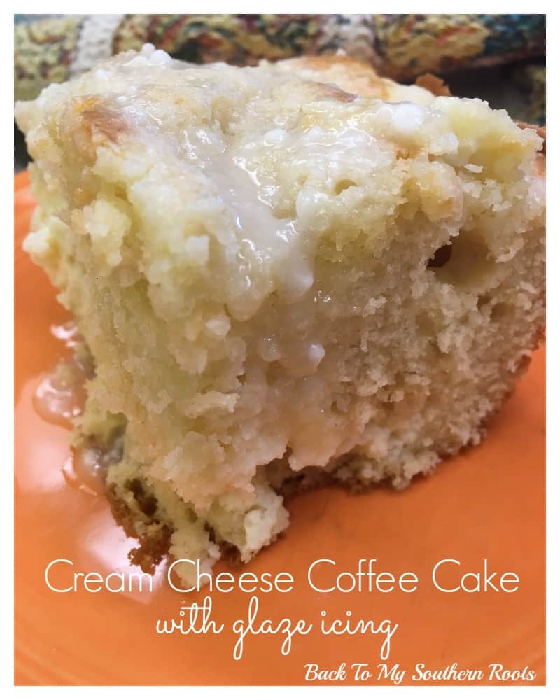 Cream Cheese Coffee Cake with Glaze Icing