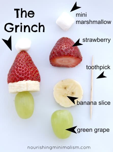 Grinch Kabobs from Nourishing Minimalism