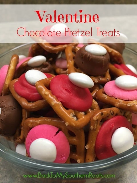 Valentine Chocolate Pretzel Treats - Back To My Southern Roots