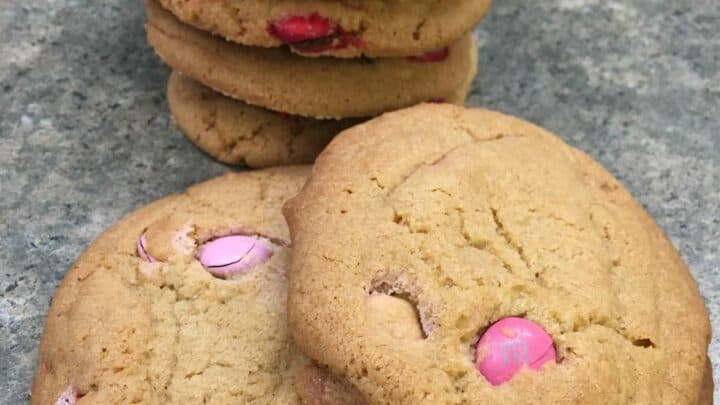 M&M Valentine's Day Cookies