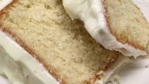 Pound Cake with a Cream Cheese Frosting