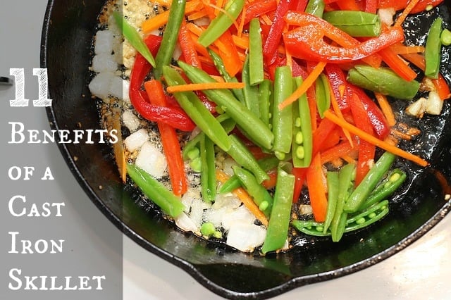 Do you want to know some of the benefits of a cast iron skillet? Click on the pin and find out some great perks of using a cast iron skillet. You might be surprised at how it can help not only your cooking but your health.