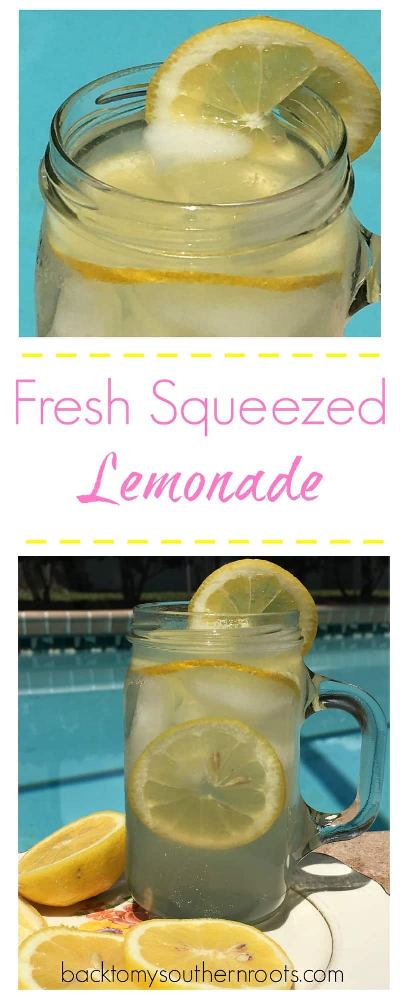 Summer is right around the corner, and this is a great recipe for a sunny day. Fresh squeezed lemons, and plenty of sweetness make this a refreshing drink to cool you down.