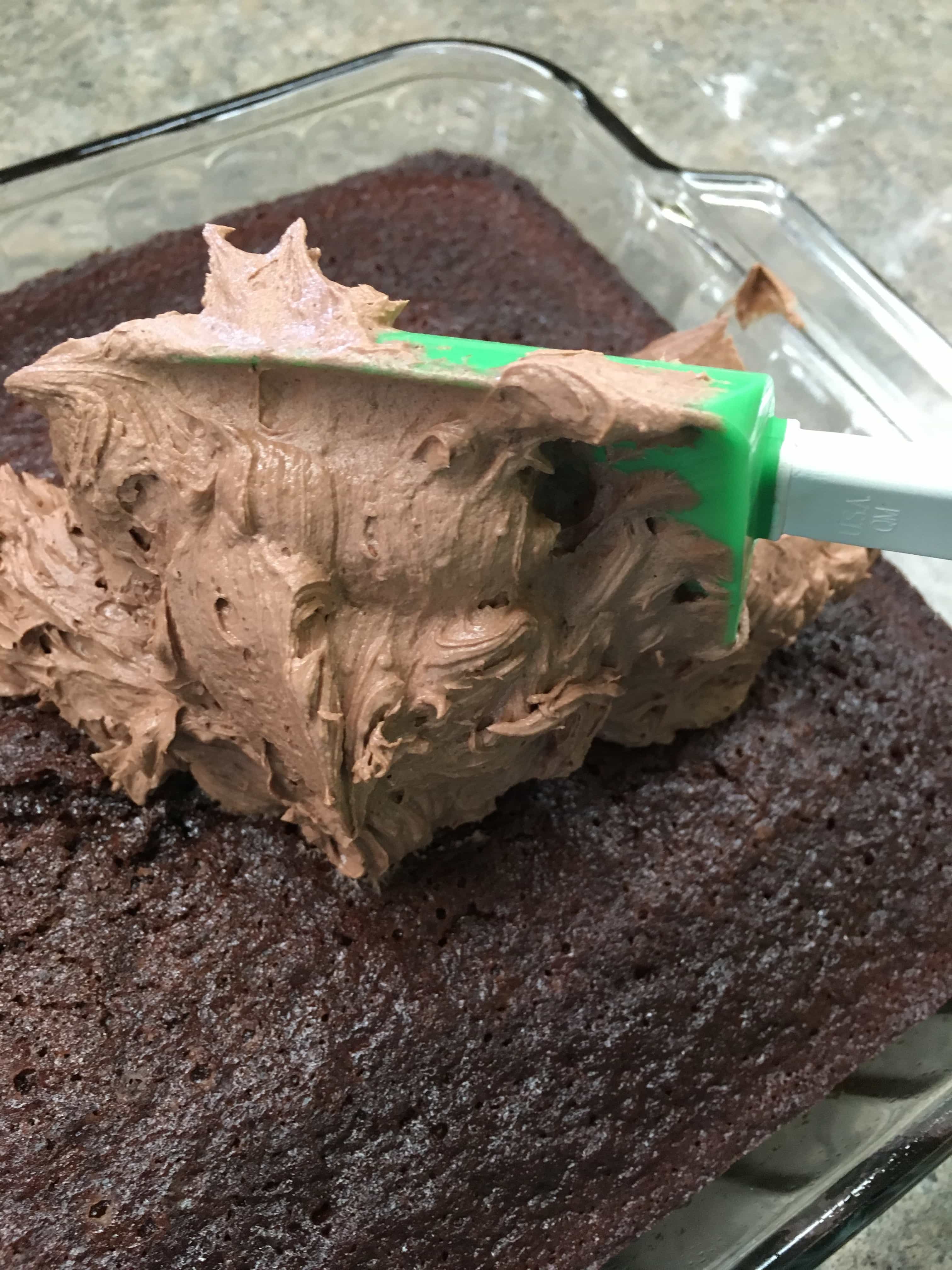 Try this recipe for easy homemade chocolate cake. It's a treat, and it's super simple to make.