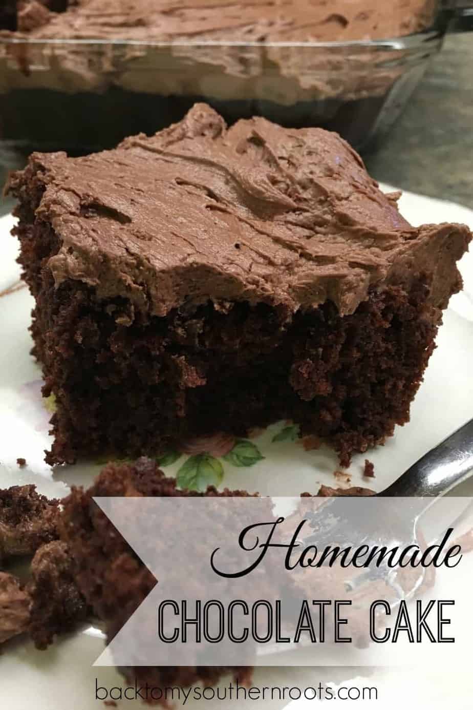 Try this recipe for easy homemade chocolate cake. It's a treat, and it's super simple to make.