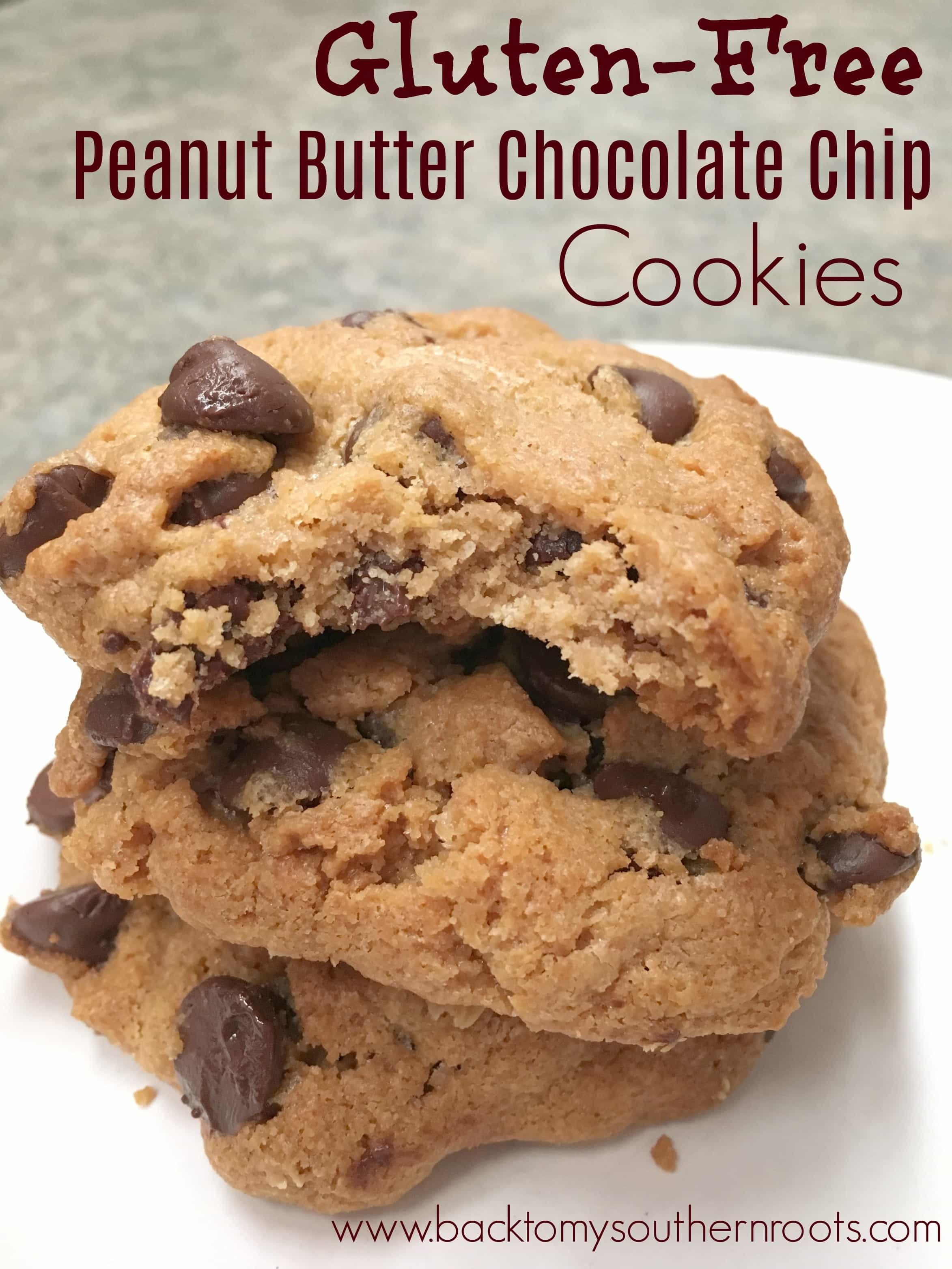 Gluten-free peanut butter chocolate chip cookies are a rich and decadent dessert that are easy to make. Trust me, you will love these.