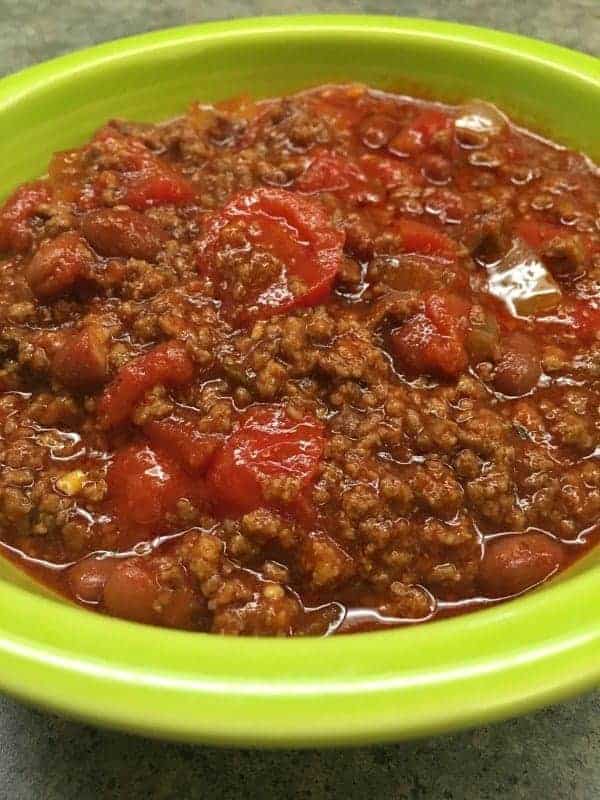 Homemade Chili recipe from scratch