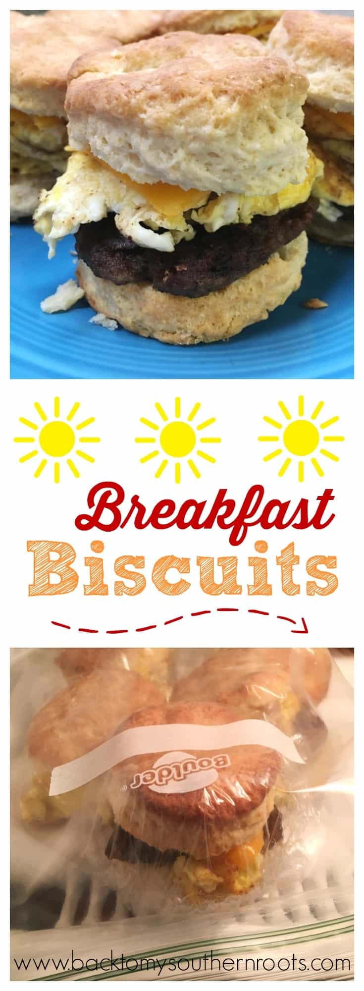 If you're looking for an easy breakfast biscuit sandwich to make, these are the perfect on-the-go meal. 