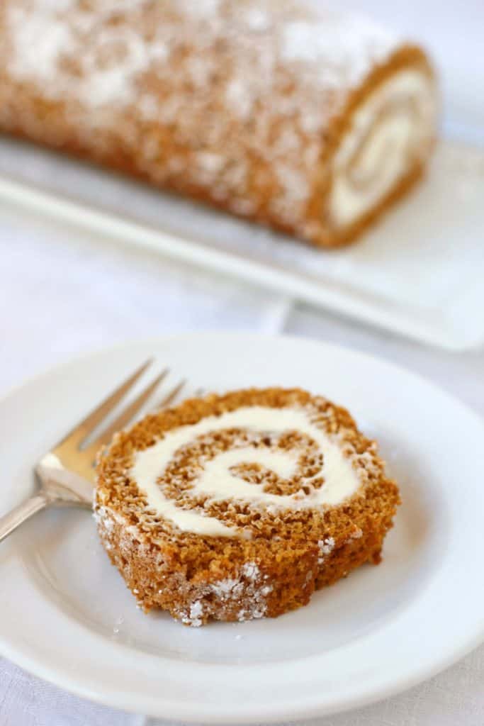 Classic Pumpkin Roll - Mom Loves Baking