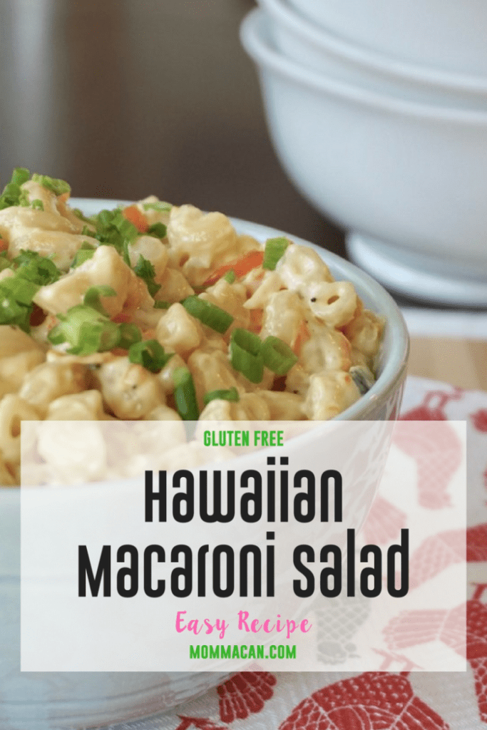 Gluten Free Hawaiian Macaroni Salad - Mommacan.com Come on over for Foodie Friday Link Party!