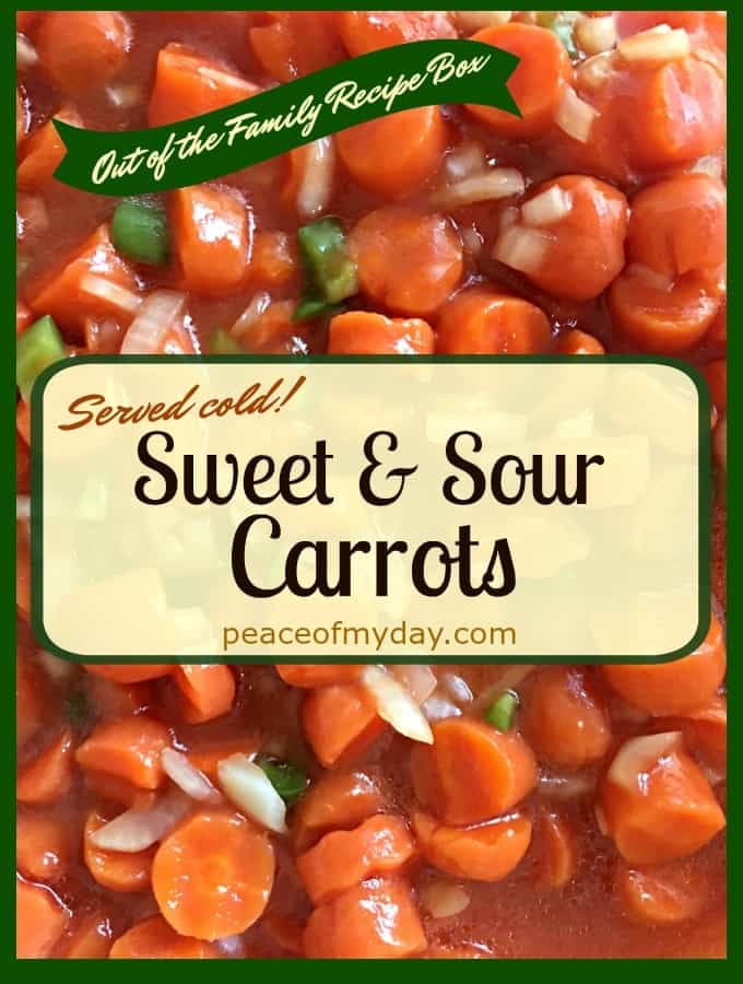 Sweet and Sour Carrots from Peace of My Day