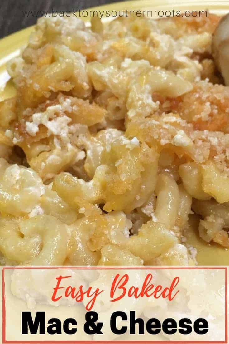 Easy Baked Macaroni and Cheese is one of the most comforting recipes out there. The pasta noodles are cheap. This recipe will feed your entire family, with leftovers. 