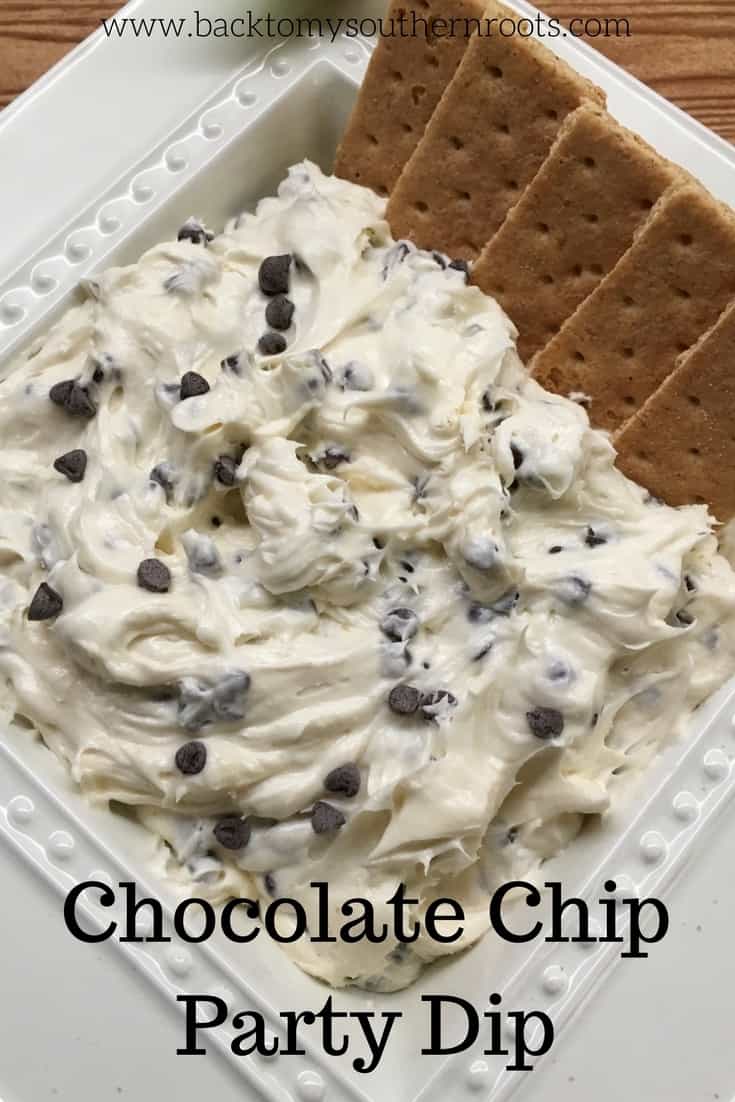 Easy and Creamy Chocolate Chip Party Dip Recipe is easy as pie to make. It is one of the best Christmas holiday recipes. You're sure to be a hit at the party. 