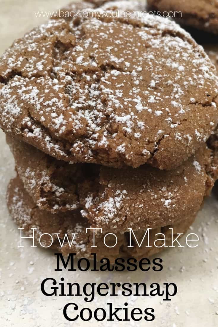 Molasses Gingersnap Cookies are easy to make and are great holiday and Christmas gifts for friends and family.