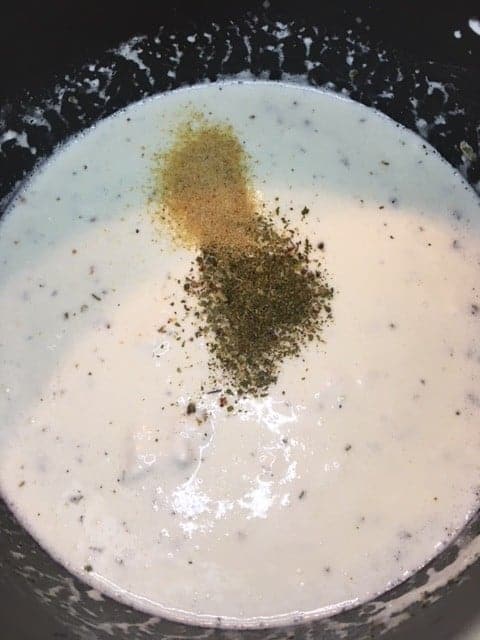 Easy Homemade Alfredo sauce with cream cheese. This is a great recipe if you're in a pinch and need some Alfredo sauce. 