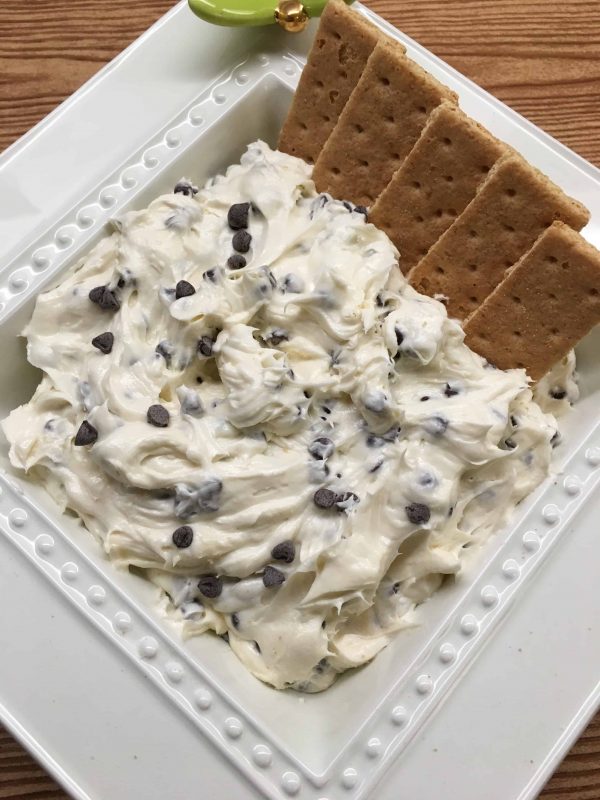 Easy and Creamy Chocolate Chip Party Dip Recipe is easy as pie to make. It is one of the best Christmas holiday recipes. You're sure to be a hit at the party.