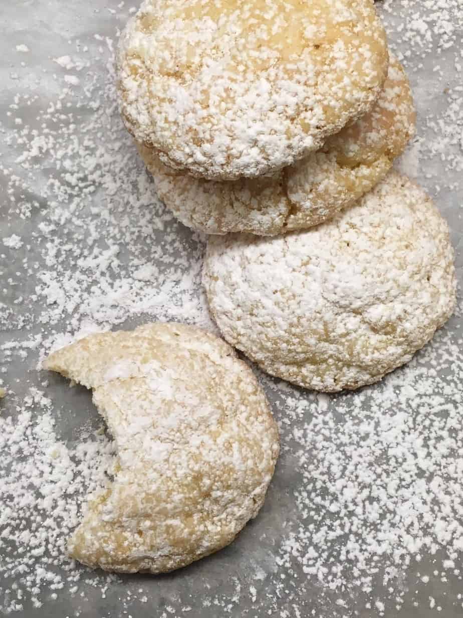 Gooey Cream Cheese Cake Cookies are a great dessert to make for teachers, neighbors, church potlucks, or just eating them all yourself.