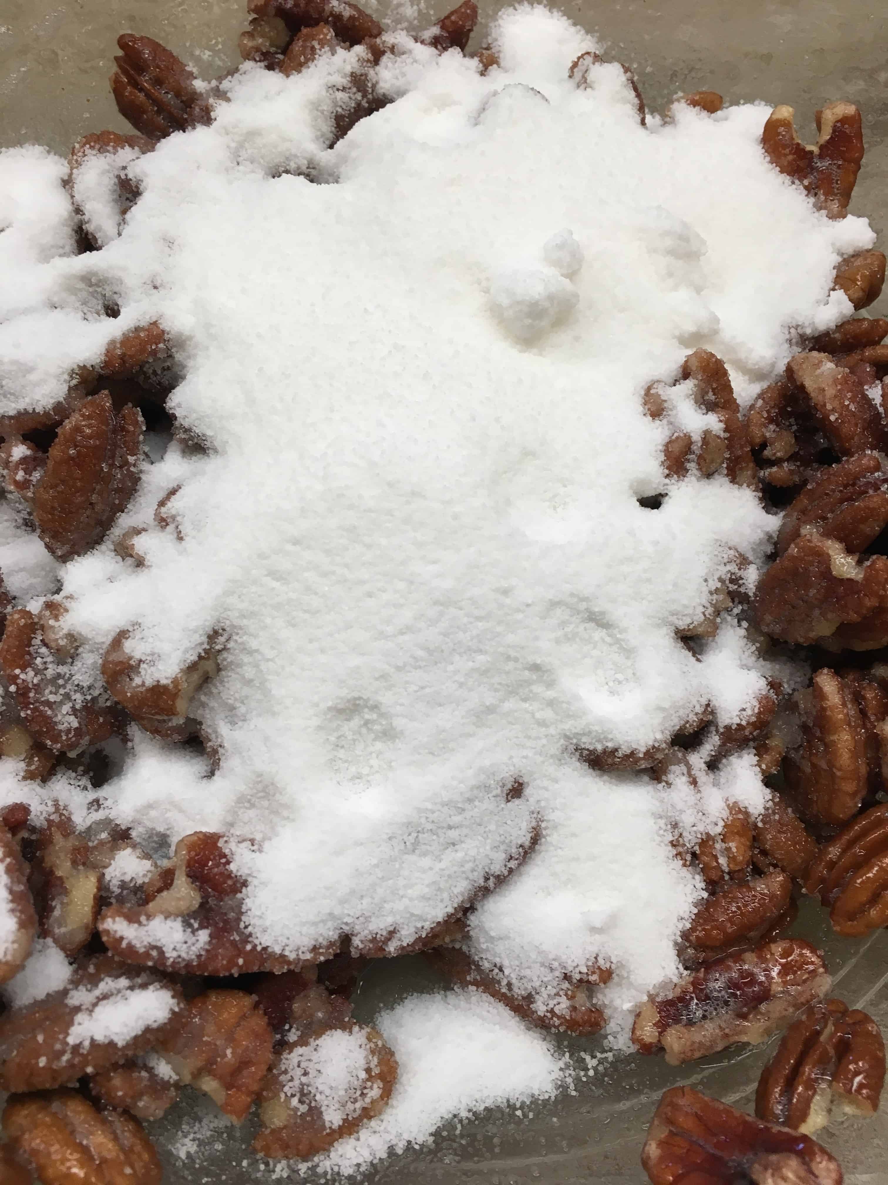 Easy and Quick Cinnamon Candied Pecans are a delicious treat for the Christmas Holiday. I love to set them on the counter for snacks during a party, or as gifts for friends, teachers, and neighbors. 