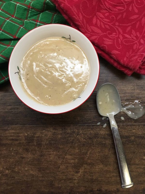 Easy Homemade Turkey Gravy from Drippings. I love this easy recipe for turkey gravy. It takes less than five minutes and tastes rich and delicious on your mashed potatoes, turkey, and anything else you want to pour it on.