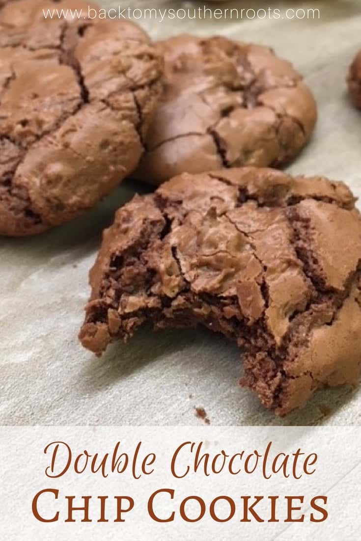 Easy Double Chocolate Chip Cookies are a delicious and rich treat. I have made these for holiday cookie exchange parties and won! This dessert is a wonderful treat and great gift for friends, teachers, and neighbors.