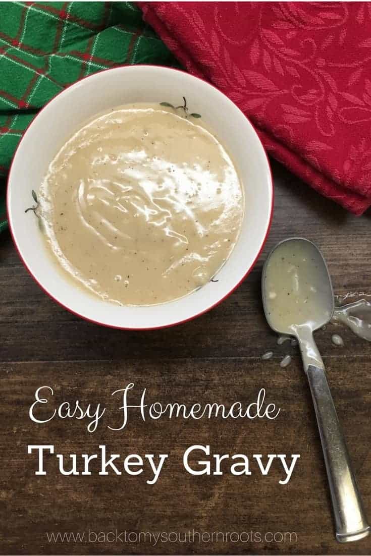 Easy Homemade Turkey Gravy from Drippings. I love this easy recipe for turkey gravy. It takes less than five minutes and tastes rich and delicious on your mashed potatoes, turkey, and anything else you want to pour it on.