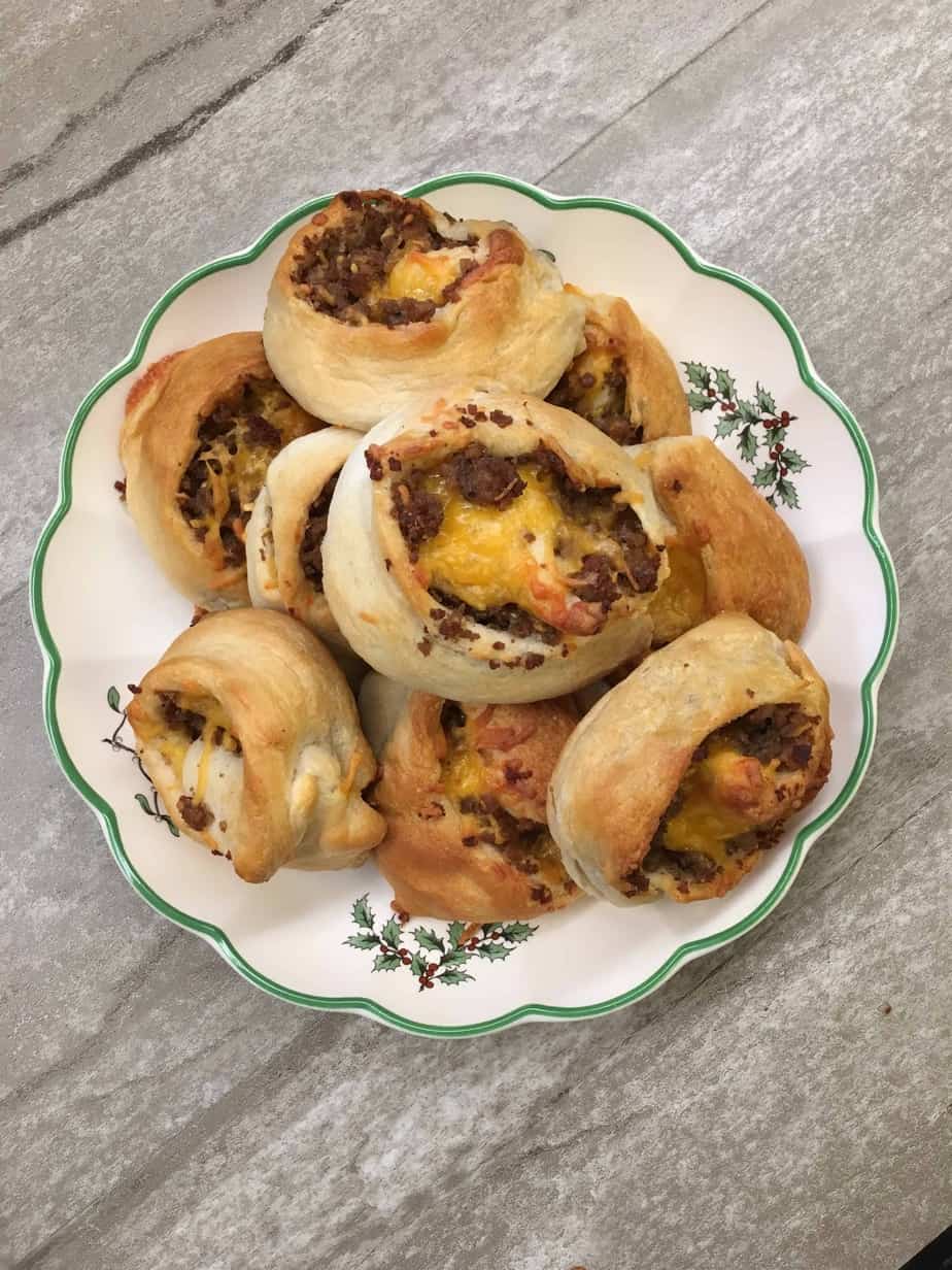 Easy Sausage Crescent Rolls are a great breakfast treat for guests. You can make the sausage crescent rolls ahead of time, freeze them, and eat them when you're ready.