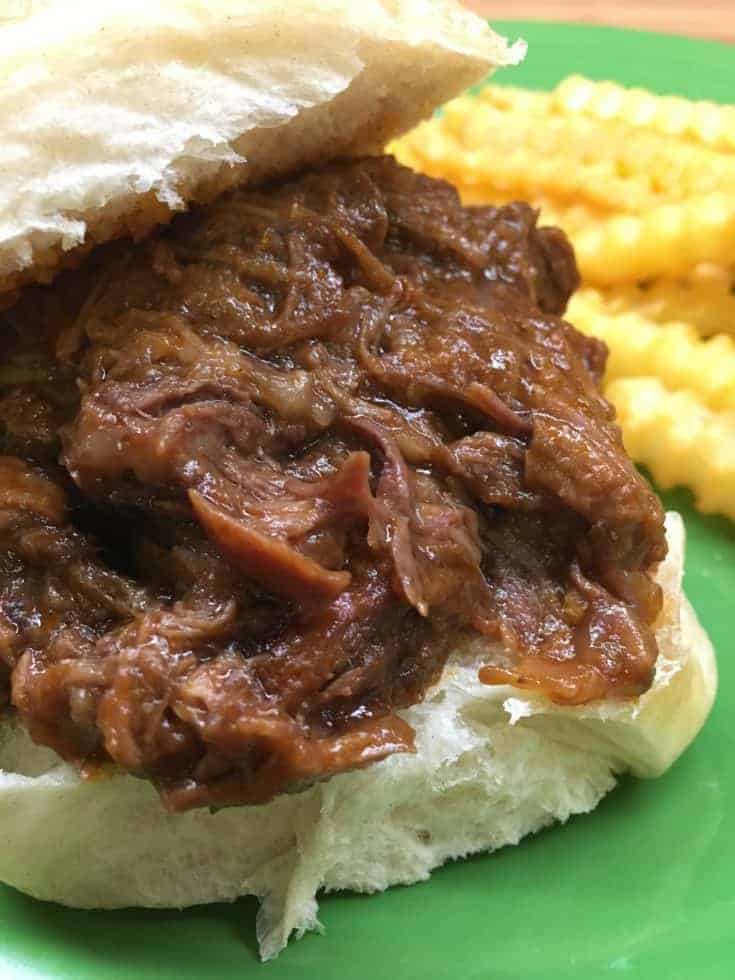 Oven Roasted Barbecue Beef Sandwiches is a great meal to make for a large family, or guests. It's easy, and tastes delicious.