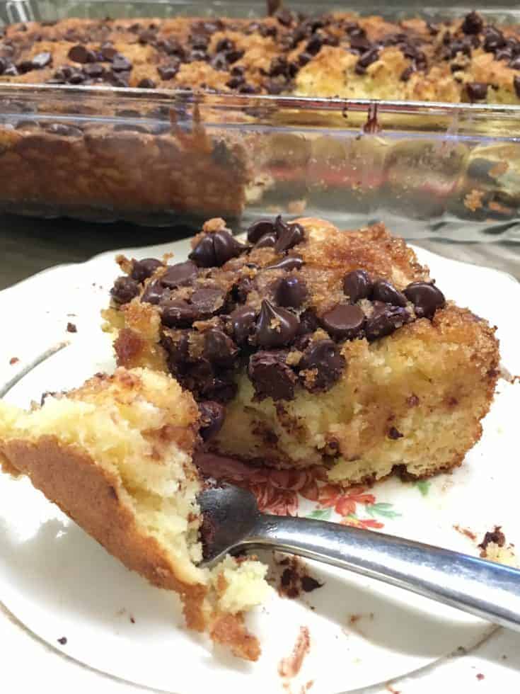 Easy Brown Sugar Chocolate Chip Cake is a combination of creamy pudding and a moist, fluffy cake. It's a delectable treat that adds the flavor of chocolate with a cooked crunch of brown sugar.