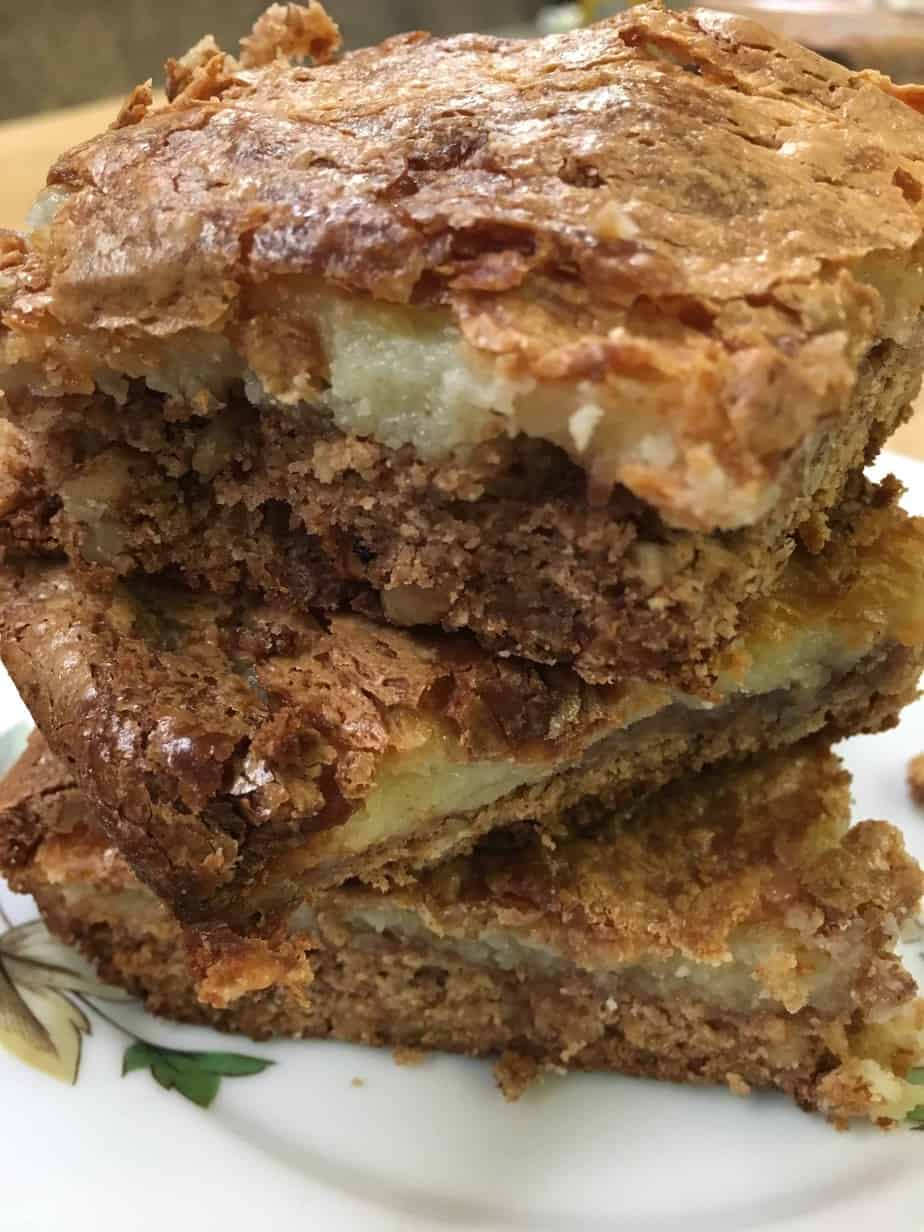 Spice Cake Pecan Chess Squares are an easy recipe to make from scratch. Spice Cake Pecan Chess Squares are a delicious dessert for the Thanksgiving and Christmas holidays.