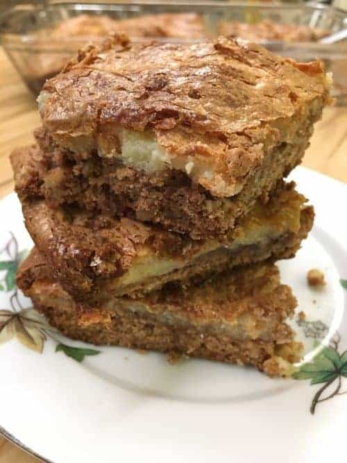 Spice Cake Pecan Chess Squares are an easy recipe to make from scratch. Spice Cake Pecan Chess Squares are a delicious dessert for the Thanksgiving and Christmas holidays.