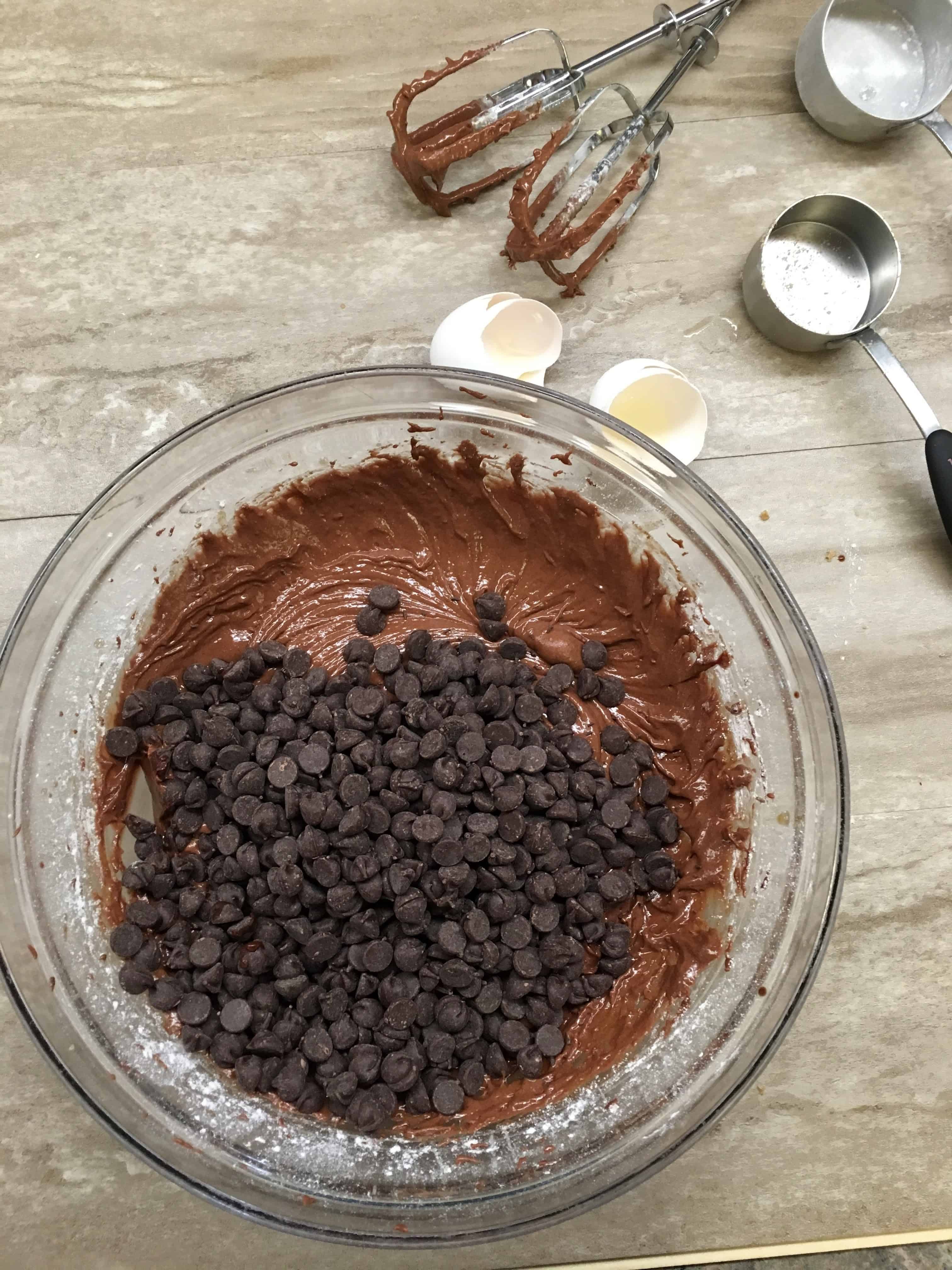 Easy Double Chocolate Chip Cookies are a delicious and rich treat. I have made these for holiday cookie exchange parties and won! This dessert is a wonderful treat and great gift for friends, teachers, and neighbors.