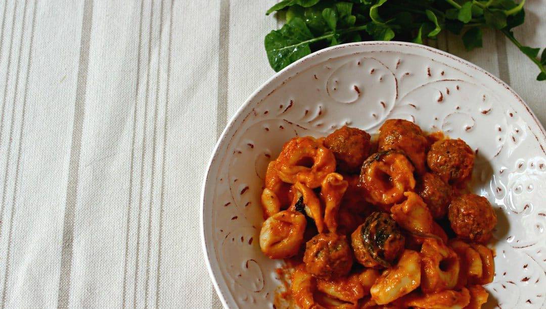 One-Pot Meatball Tortellini