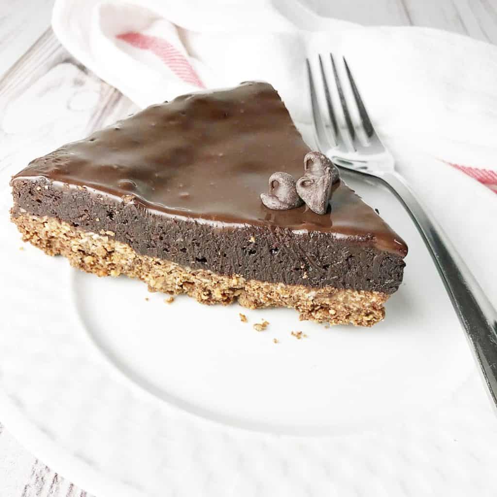 Flourless Chocolate Cake with Granola Crust - Kelly Lynn's Sweets and Treats