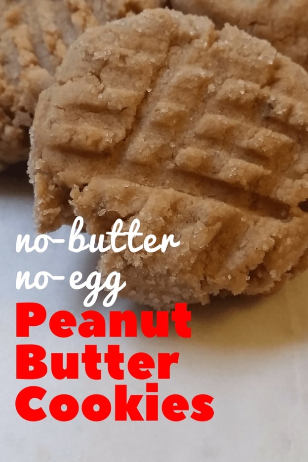 Perfect No-Butter No-Egg Peanut Butter Cookies - Hardly A Goddess