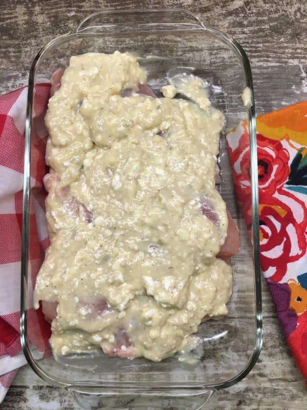 Baked Chicken and Gravy recipe with cream cheese, is an easy and budget-friendly oven meal. It will feed about 4 people. You can add some mashed potatoes on the side for some great comfort food. This is a great dinner for a cold winter night.