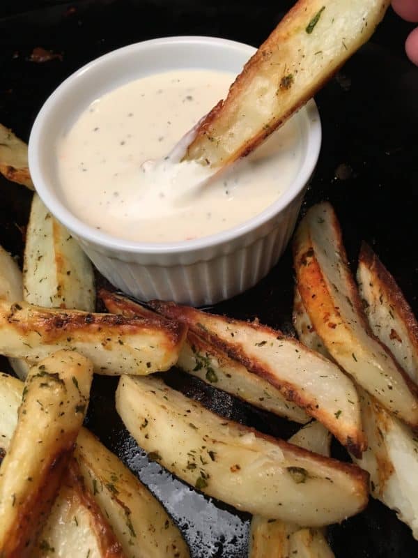 Oven Baked Potato Wedges recipe is a delicious and easy side dish to fix. The seasoned oven baked potato wedges recipe is perfect for supper or as an appetizer for football games, parties, and as a snack.