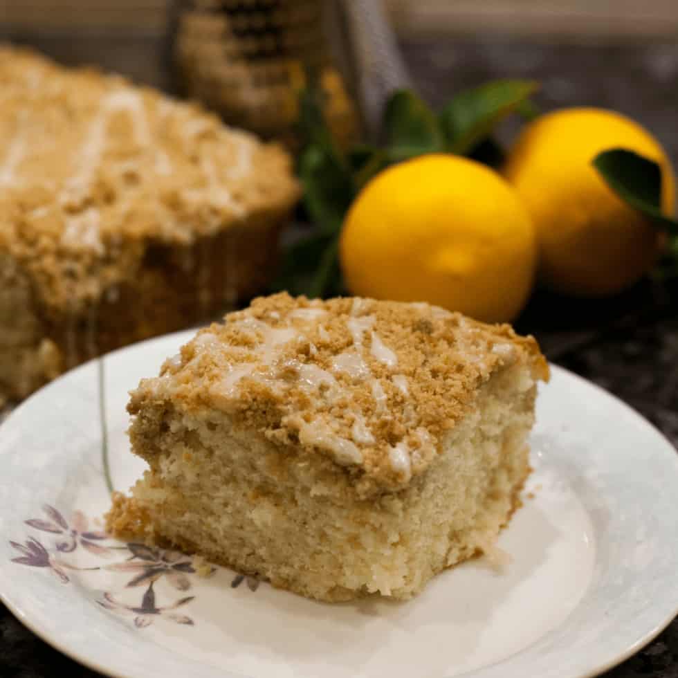 Lemon Crumble Coffee Cake - My Spaghetti Head