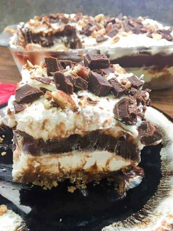 Chocolate Layer Dessert with Homemade Whipped Cream