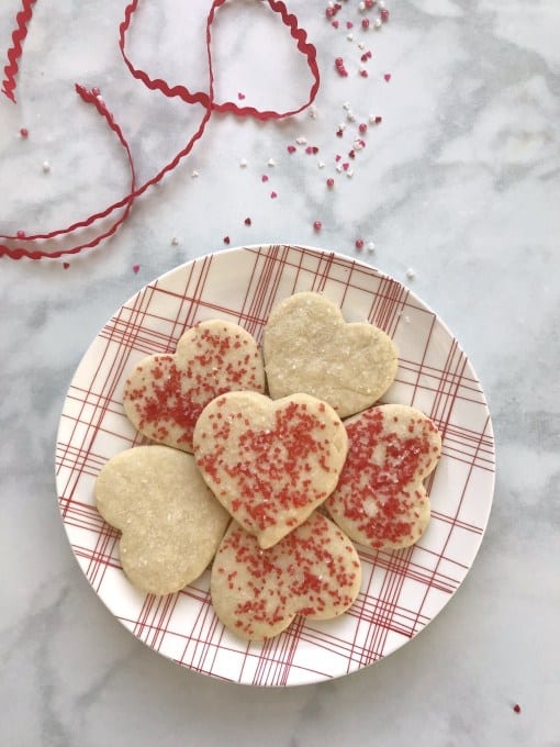 Perfect Valentines Heart Shortbread Cookie Recipe - Crafting A Family