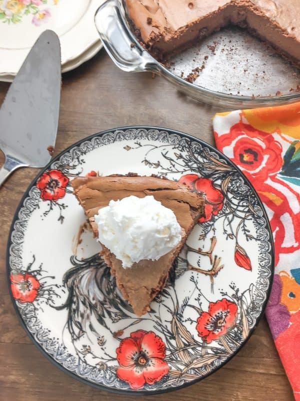 Sweetened Condensed Milk Chocolate Pie is an easy recipe that everyone will love. It's one of the best homemade desserts to take to a party, serve on a holiday, or share with family. 