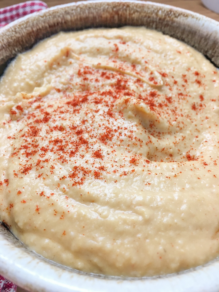 Homemade hummus recipe is a delicious side dish or appetizer